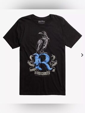 Hot Topic women’s Harry Potter Ravenclaw R long Logo Tee small dark academia